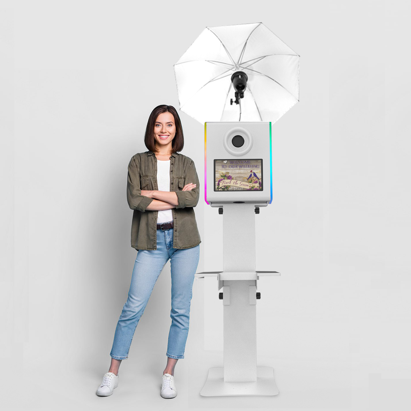 Marquee Photo Booth DIY Shell with Studio Umbrella